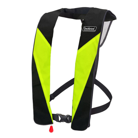 DECKBRAVE Adult S24A Inflatable PFD Adult Life Jackets | USCG and TC Transport Canada ULC Approved Automatic Life Vest Manual Override Convertibility