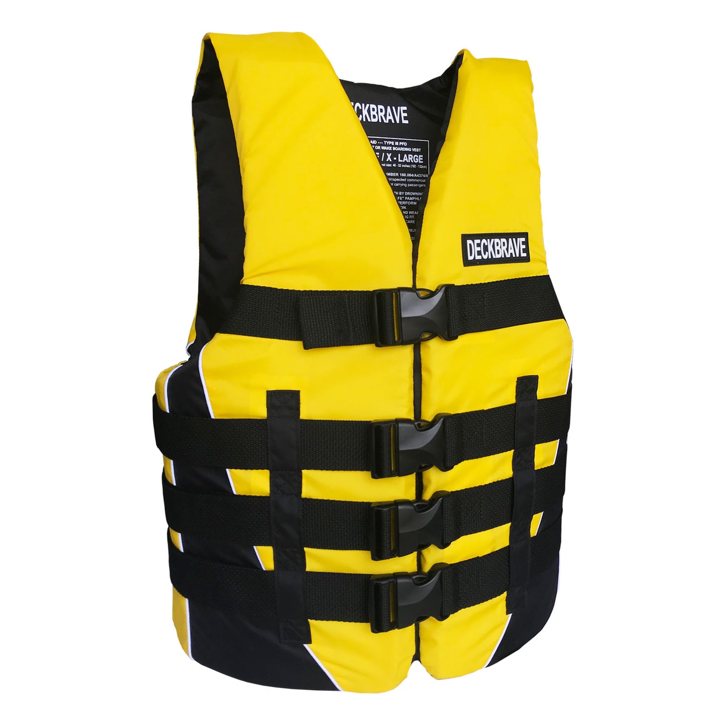 DECKBRAVE Adult TC Transport Canada ULC Approved PFD Nylon Vest Life Jacket